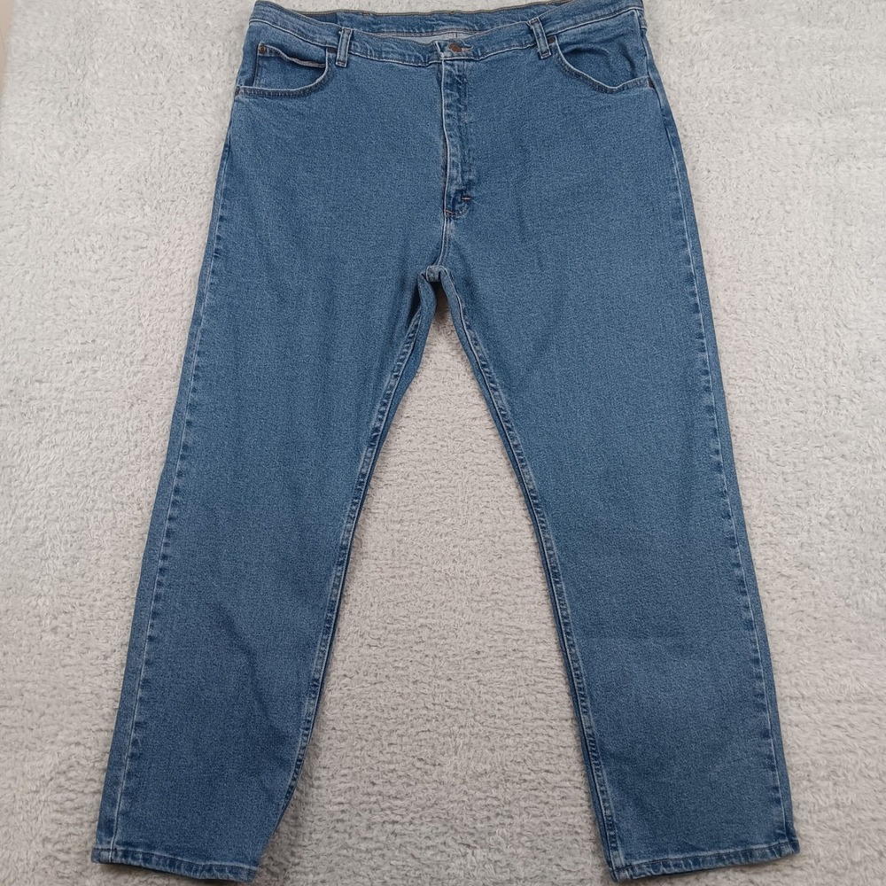 Wrangler Jeans Premium Quality Men 42 x 30 Blue Comfort Stretch 1096FXVDB